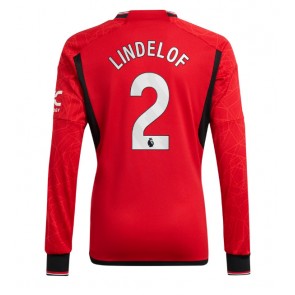 Manchester United Victor Lindelof #2 Replika Hjemmebanetrøje 2023-24 Langærmet
